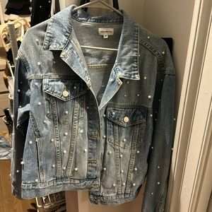 Pearl denim jacket